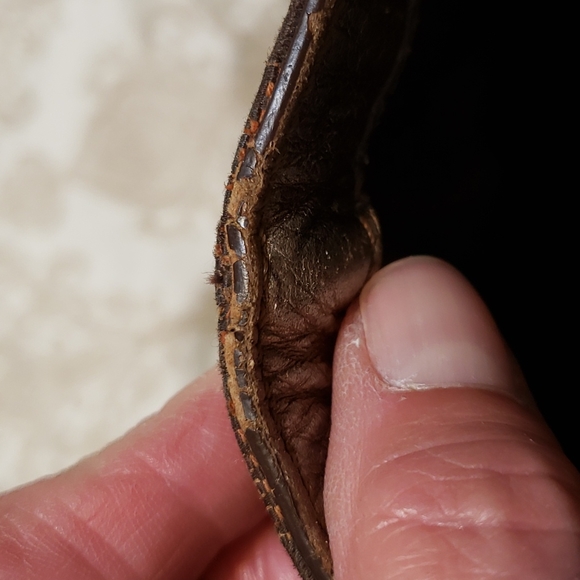 Chocolate & bronze Coach shoulder purse - Picture 13 of 16